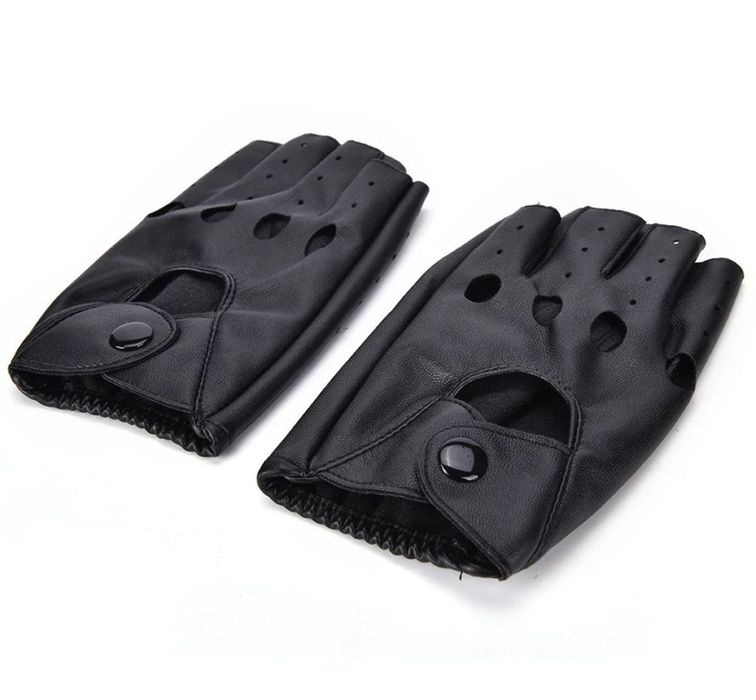 Mănuși de condus , piele ecologica negre , unisex