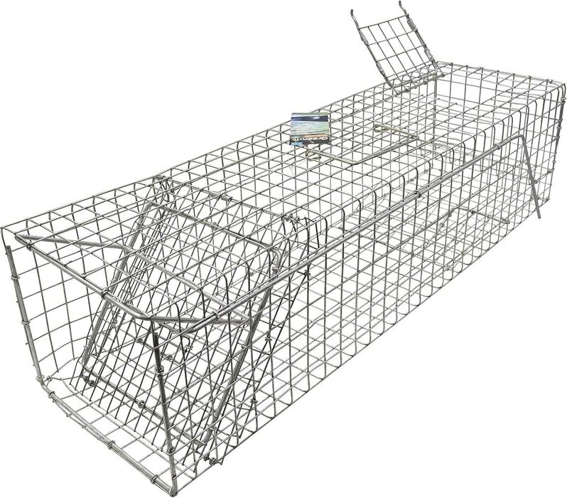 Capcana-cusca pentru jder si alte animale mici , 77 x 21 x 18 cm , Metal galvanizat