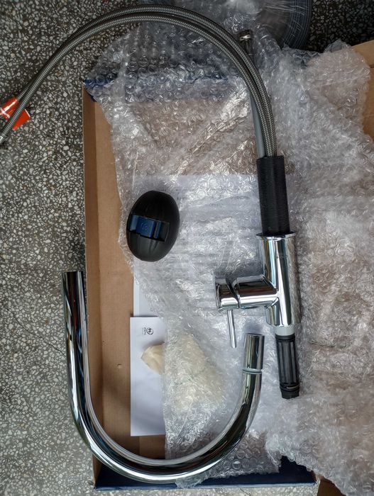 Смесител с издърпващ чучур Grohe Bau Classic