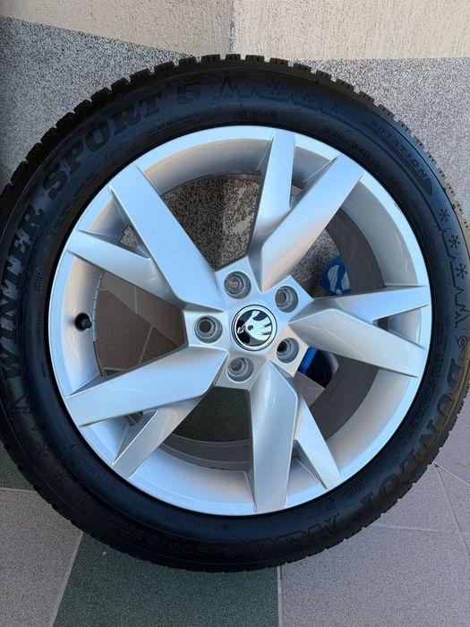 Jante Skoda Octavia originale+205.55.17 iarna Dunlop 2024