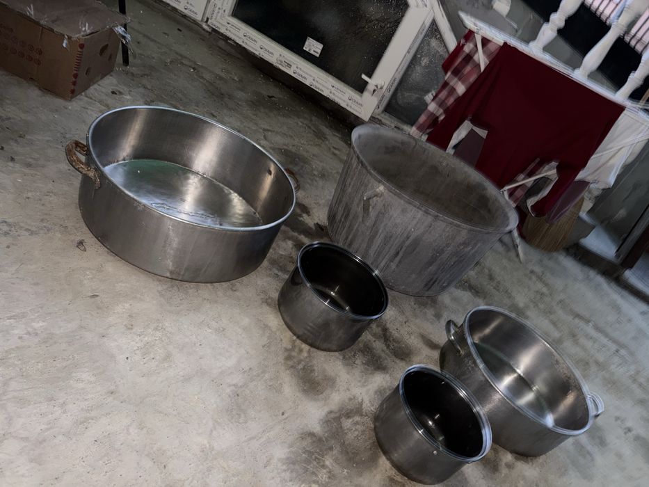 Set 5 oale aluminiu inox tuci 900 lei oferta gratar protap evenimente pret de noi 2500 lei