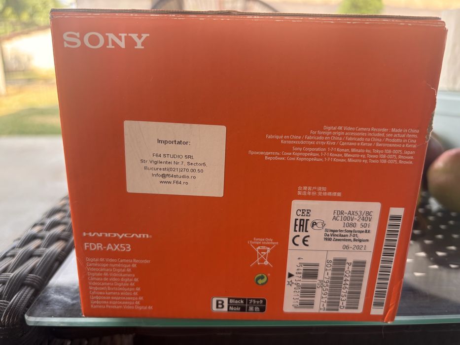 Sony FDR-AX53 cameră video