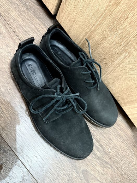 Ecco pantofi piele casual negru