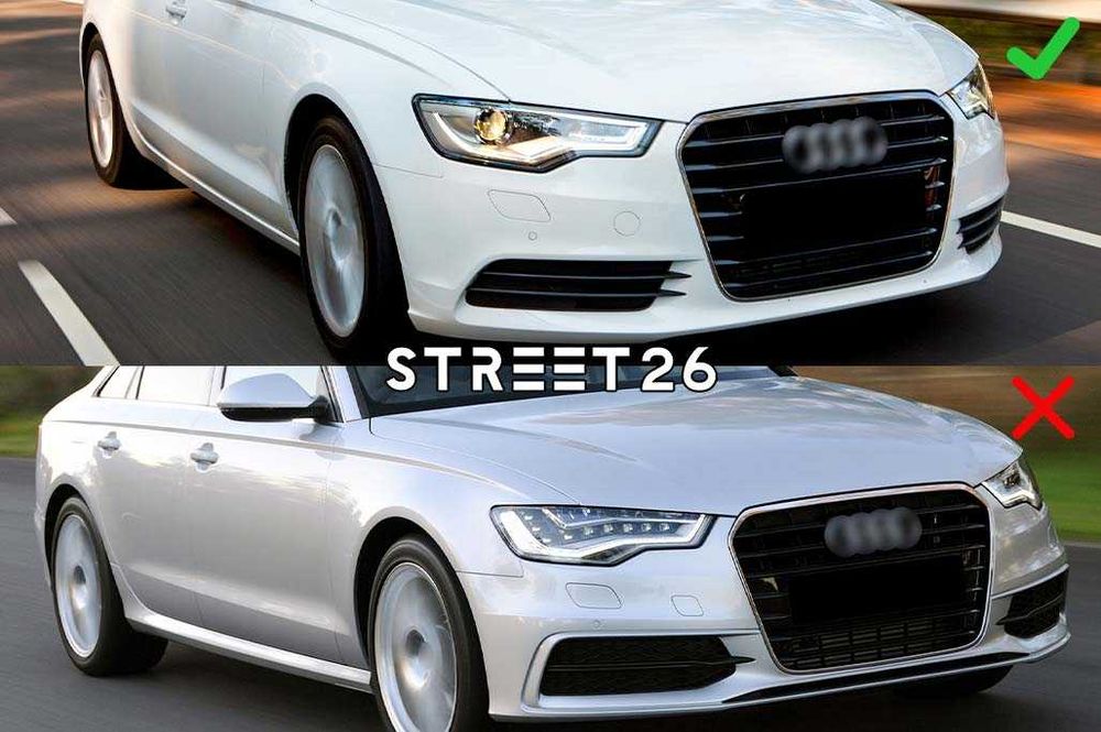 Grile Laterale Audi A6 C7 Pre-Facelift (11-14) Negru Lucios fara ACC