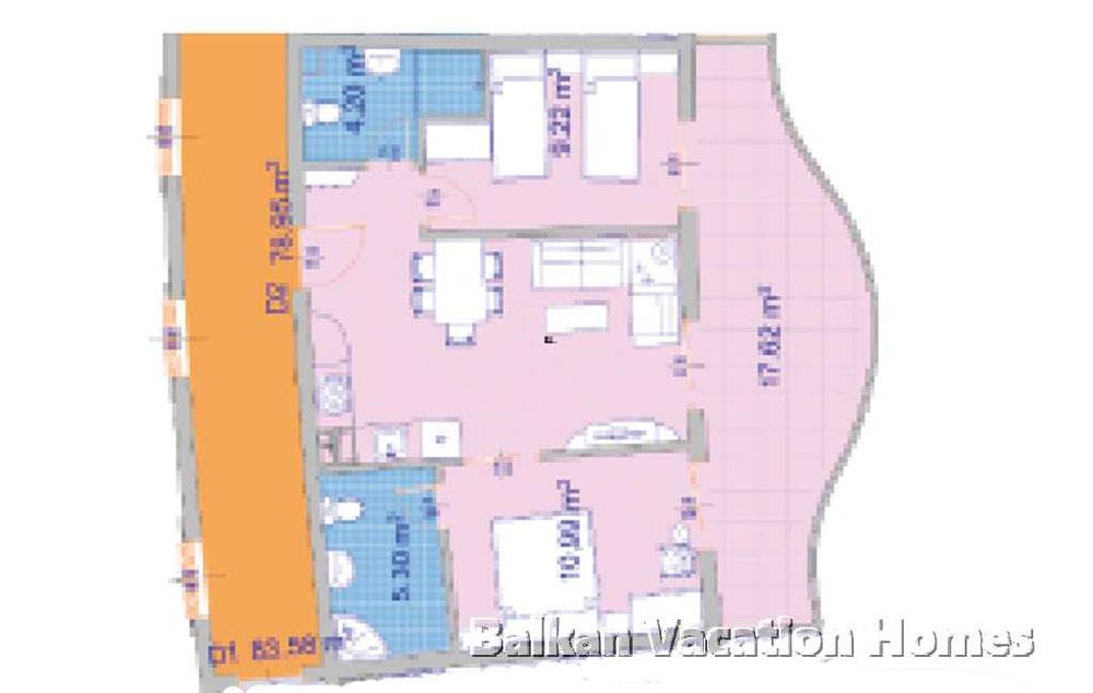 Продава се Тристаен апартамент в Бяла - 109 кв.м за 417 €/кв.м - Снимка #19