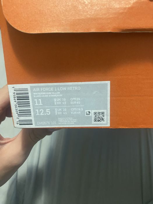 Nike air force 1  40th air force anniversary pink gum