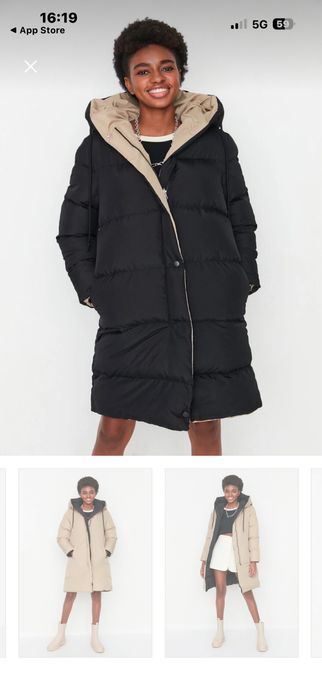 Дамско двулицево зимно яке