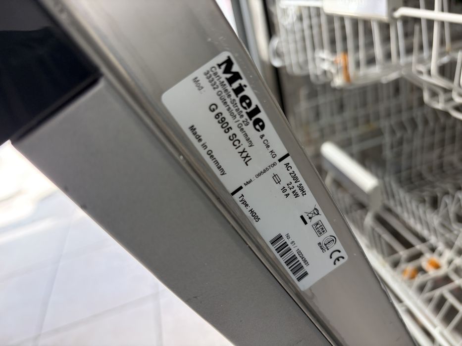 Miele G 6905 sci XXL миялна за частично вграждане AutoOpen/14 коплекта/24 мес гаранция