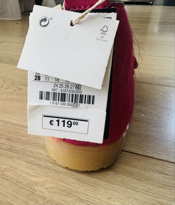 Детски боти Clarks by ZARA размер 28