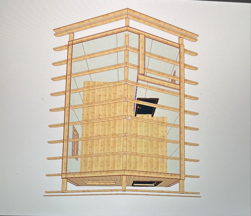 Super oferta!! Ultima Cabana din stoc pe structura de lemn 5x6m!!