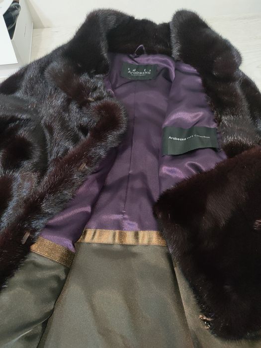 шуба норковая длинная