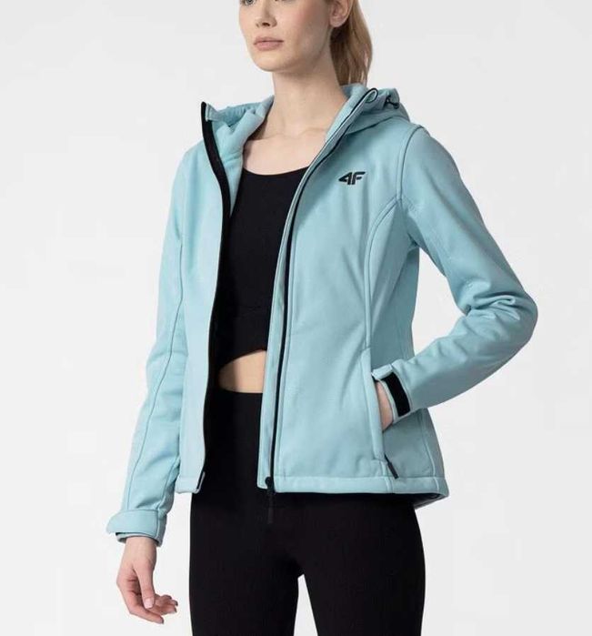 Jachetă softshell iarna, membrana 5000, polar verso, bleu, 4F, nou