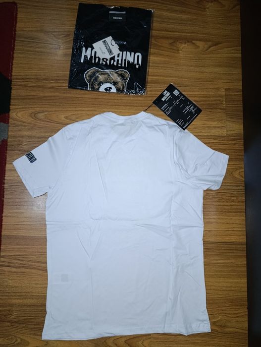 Tricou Alb/Negru Moschino