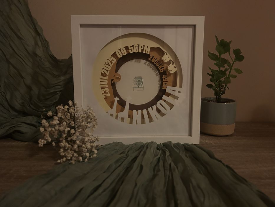 3D бебешка визитка