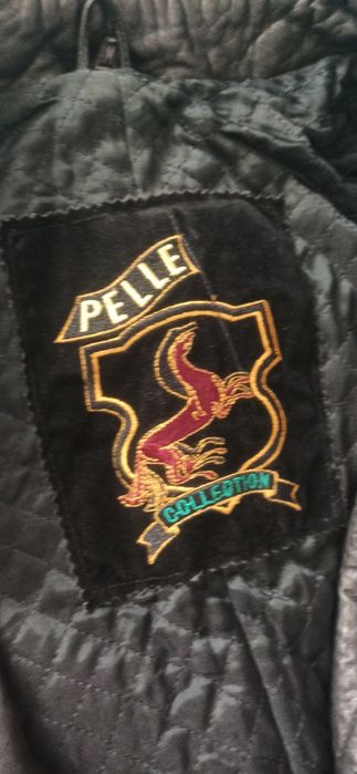 Кожанный плащ  новый