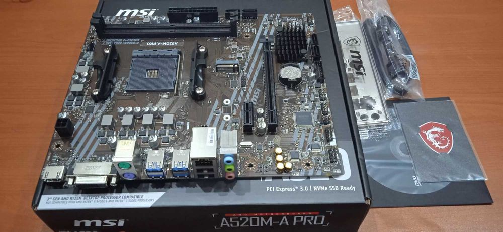 Материнская плата Msi A520m Pro