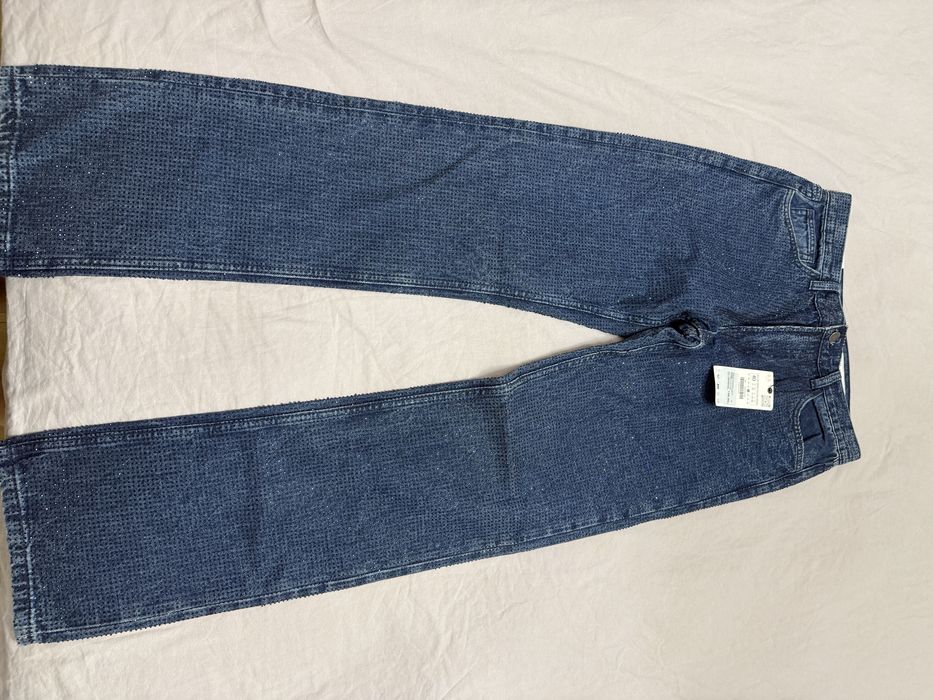 Дамски дънки с камъчета ZARA