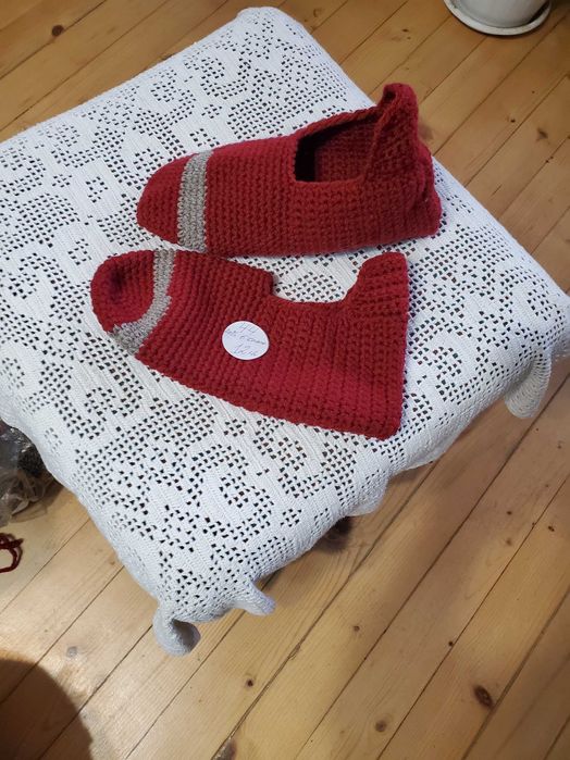 Ръчно плетени мъжки чорапи размер 41