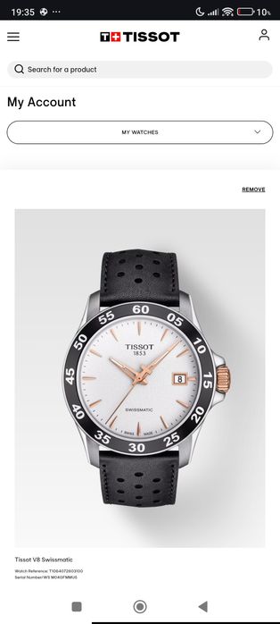 Ceas Tissot V8 Swissmatic Automatic