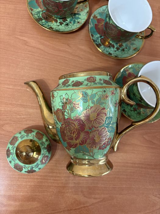 Чайный набор чайник чашки блюдца