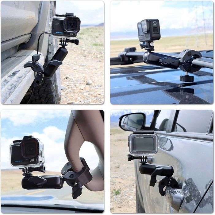 SOONSUN Супер скоба за закрепване с двойни 360° сферични глави