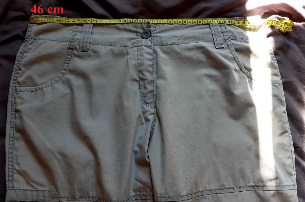 Pantaloni dama albi si gri