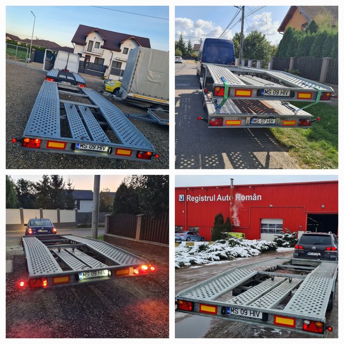 Închirieri Remorci / Trailere Transport Auto, între 750kg și 3500kg