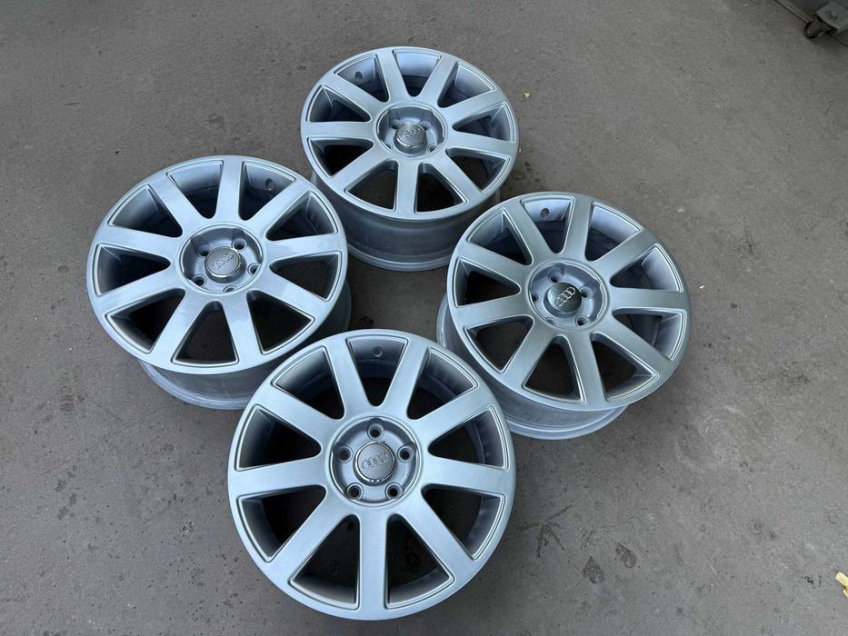 4 бр. алуминиеви джанти AUDI 17" 5x112 , централен отвор 66.6, ET45, 7,5J