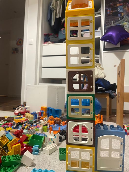 Огромен сет Duplo lego с коли, къщи, животни