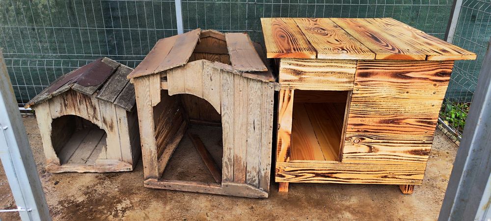 Масивна дървена кучешка къща – ръчна изработка по поръчка