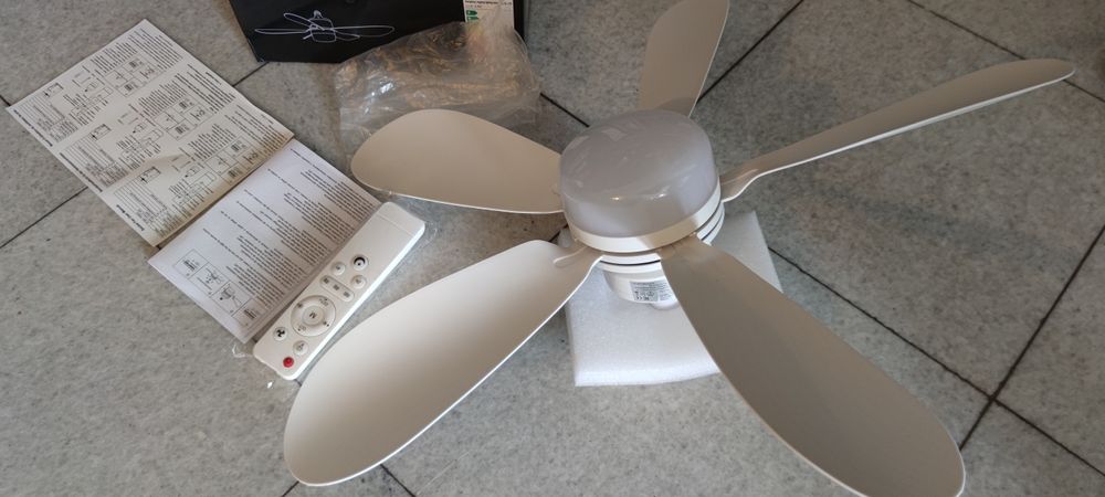 Таванен вентилатор с led осветление 50см