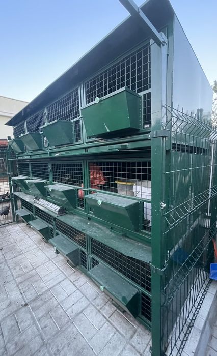 Клетки за зайци на етажи