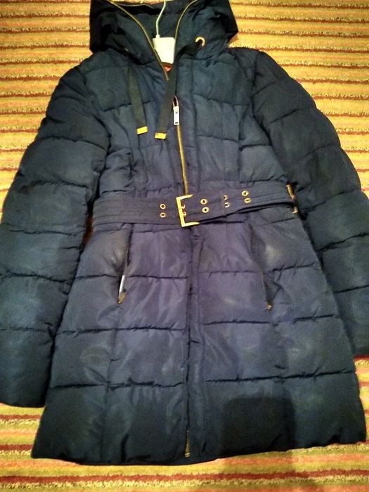 Geaca dama mărime 38-40, geaca iarna cu guler blana