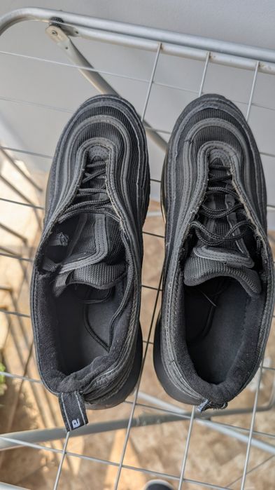 Nike air max 97 triple black и кецове Nike flystepper