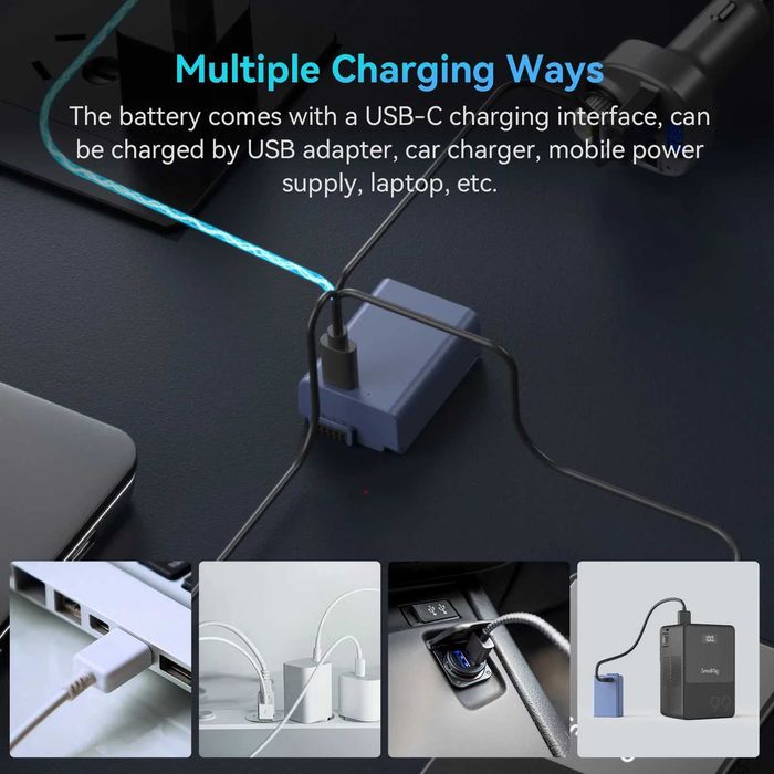 SmallRig Батерия EN-EL25 с USB-C порт за Nikon Z30 / Z50 / Zfc / Z50 Ⅱ