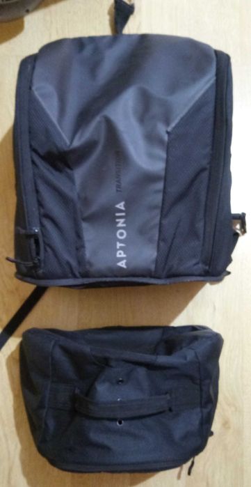 Rucsac nou Aptonia Transition pentru ciclism si rucsac Fit4fun pentru echipament tenis.