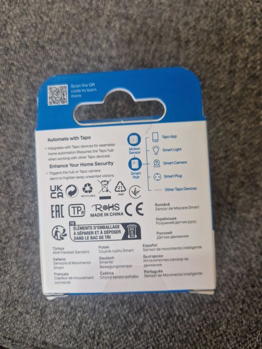 Senzor inteligent de mișcare TP-Link Tapo T100 – NOU, în cutie.