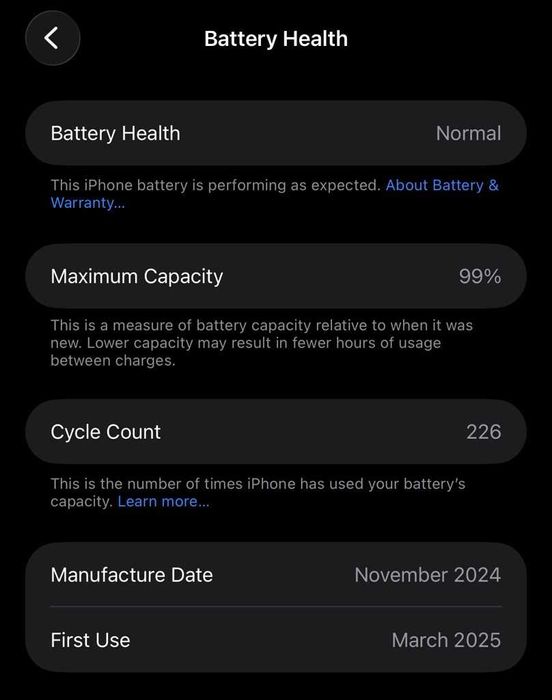 iPhone 16 Pro Max, Natural Titanium 256GB с гаранция до 03.2027