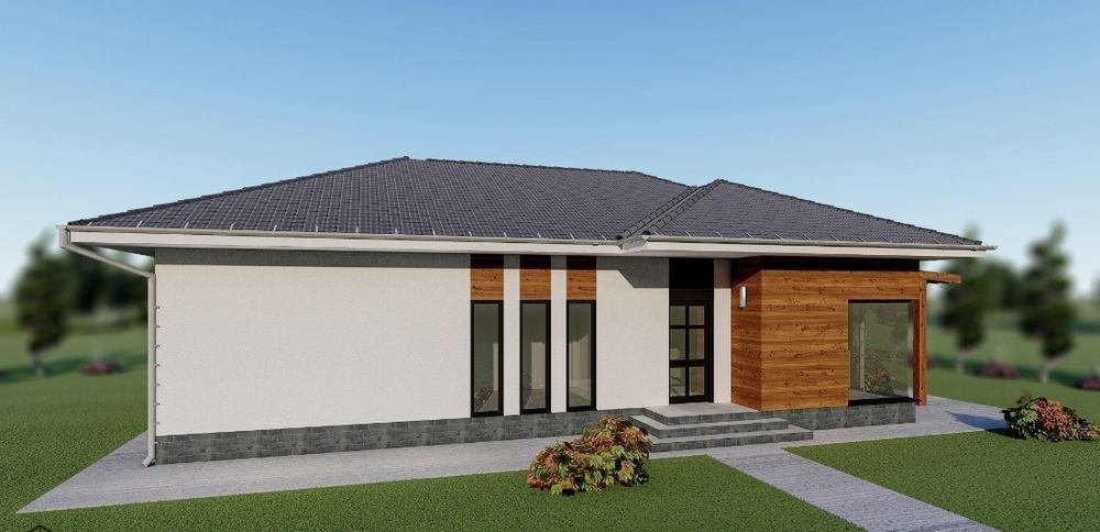 Casa parter  pe 500 mp teren