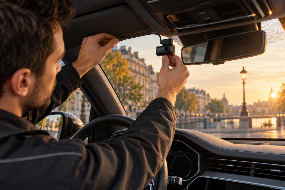 Montaj profesional cameră auto | Dashcam față/spate