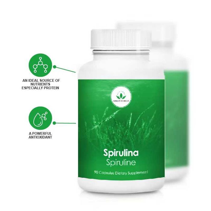 SPIRULINA 500 Comprimate Control Greutate Reduce Pofta de Mancare Normalizare Metabolism Intestin Sanatos Curatare Imunitate Vitamine Energie