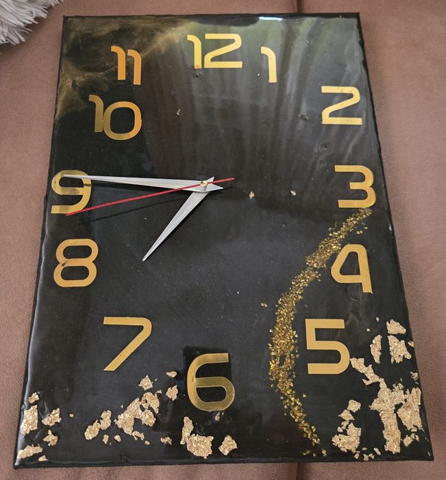 Vand ceasuri de perete din rasina epoxidica lucratr manual