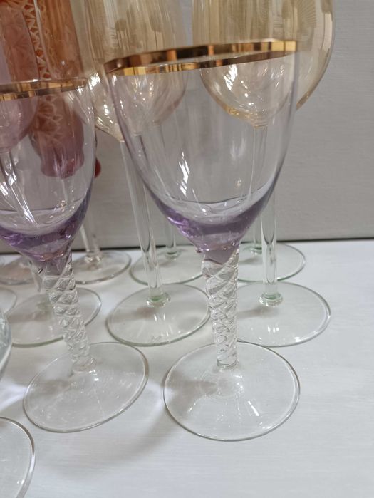 Фужеры на добор цветное стекло