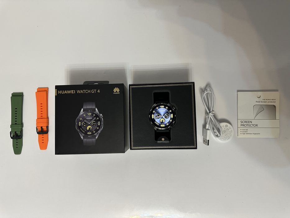 Oferta, Huawei Watch GT4 Black 46mm, ca Nou, Garantie 07.11.2027