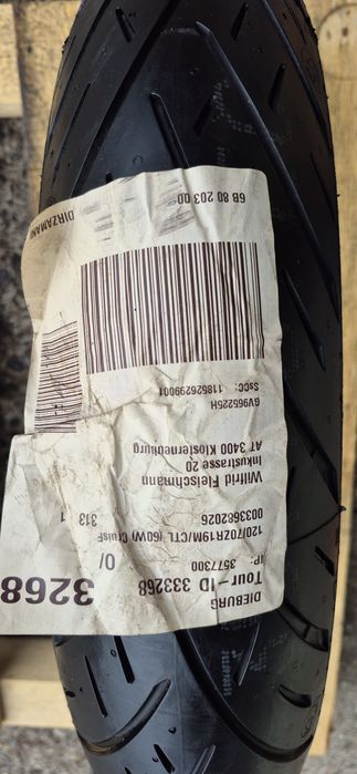 O anvelopa moto fata noua Metzeler 120/70 ZR19M/C,dot 2019.