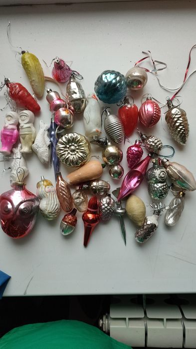 Игрушки ёлочные времён СССР