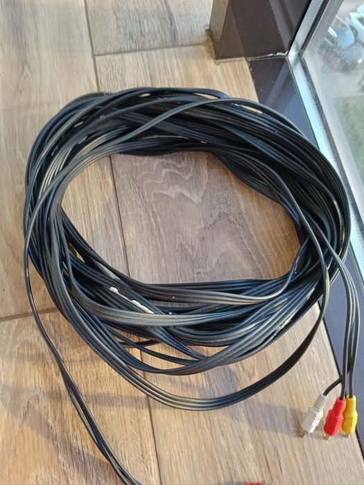 Аудио-видео кабель 3RCA (Тюльпаны) длинный, 18м