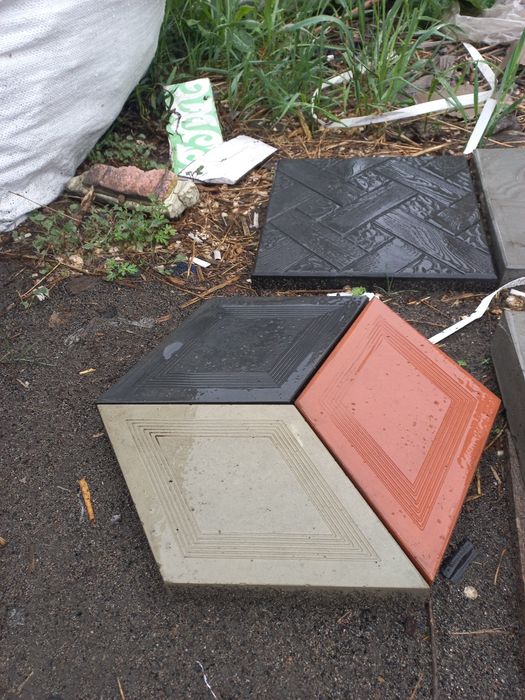 Газоблок и брусчатка