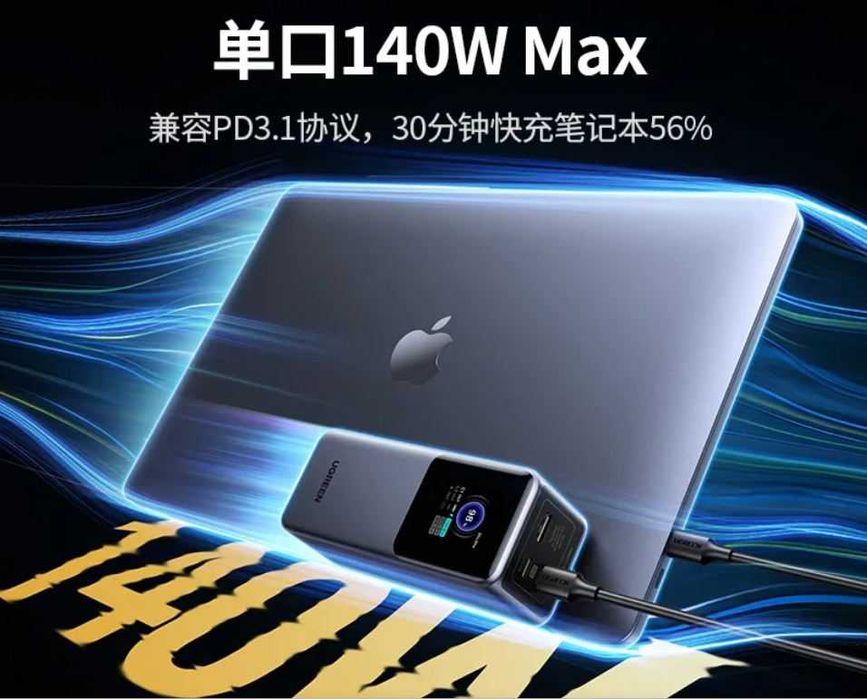 Мощный Power Bank UGREEN 25000 mAh | 200W Fast Charge |