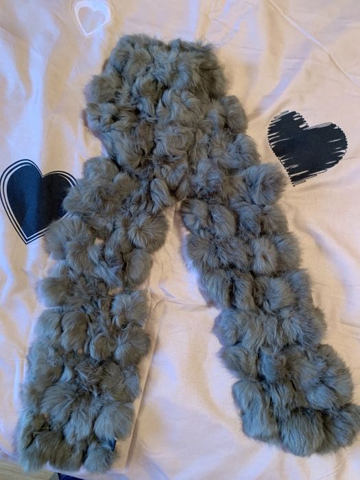 Шалчета естествен косъм лама, лисица, норка